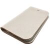 Beige Leather iPhone Case Wallet Side