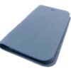 Blue Leather iPhone Case Wallet Side